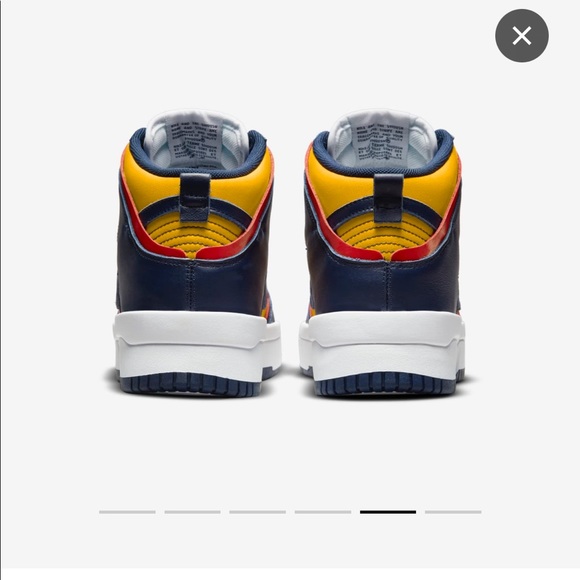 🟥💙🟨New in Box- Women's Nike Dunk High Up Varsity Maize size 6.5 - Picture 9 of 10